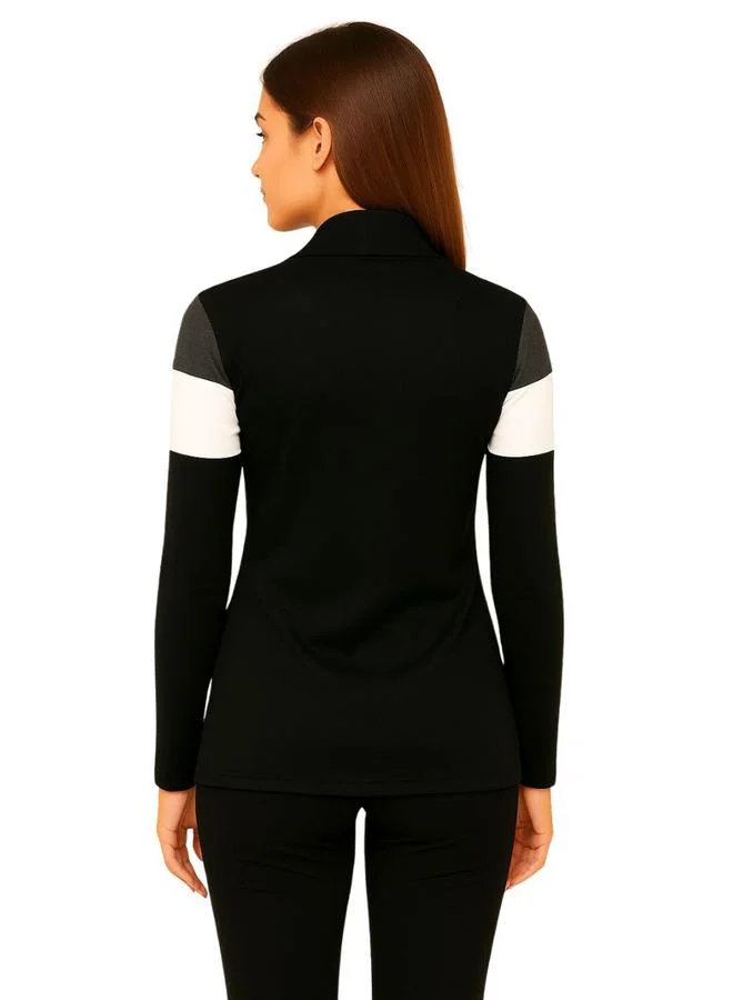 PAUSE Pause Color Block Open Front Shrug