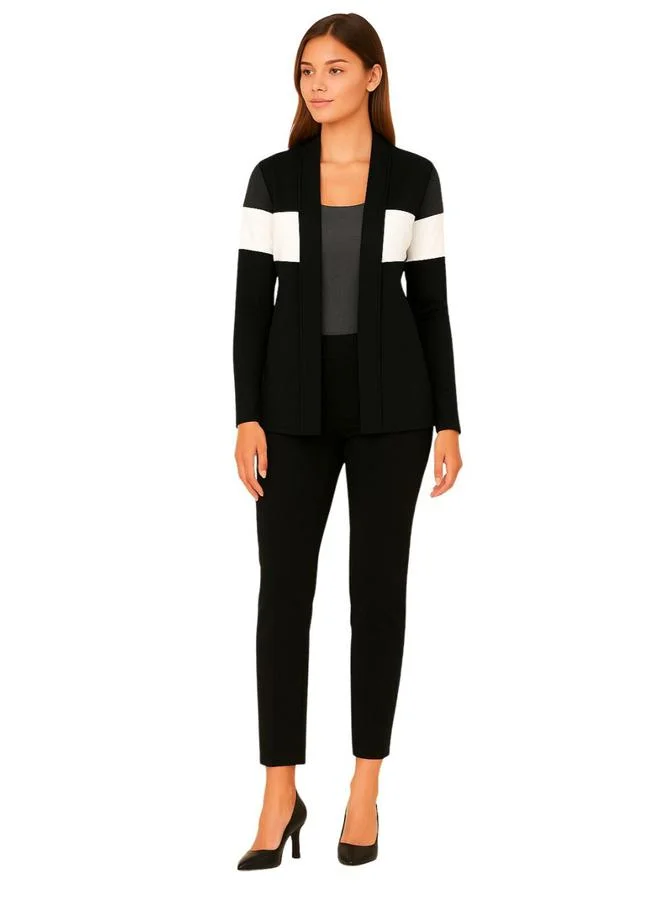 PAUSE Pause Color Block Open Front Shrug