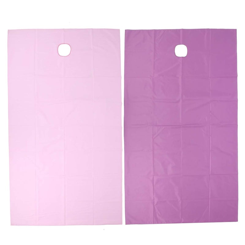 woobles Massage Table Cover, Beauty Salon Bed Sheet Breathable Spa Beauty Bed Fitted Sheets Moisture Absorption Beauty Massage For Fitted Sheets Bed Sheet(Purple + Pink) - Image 1