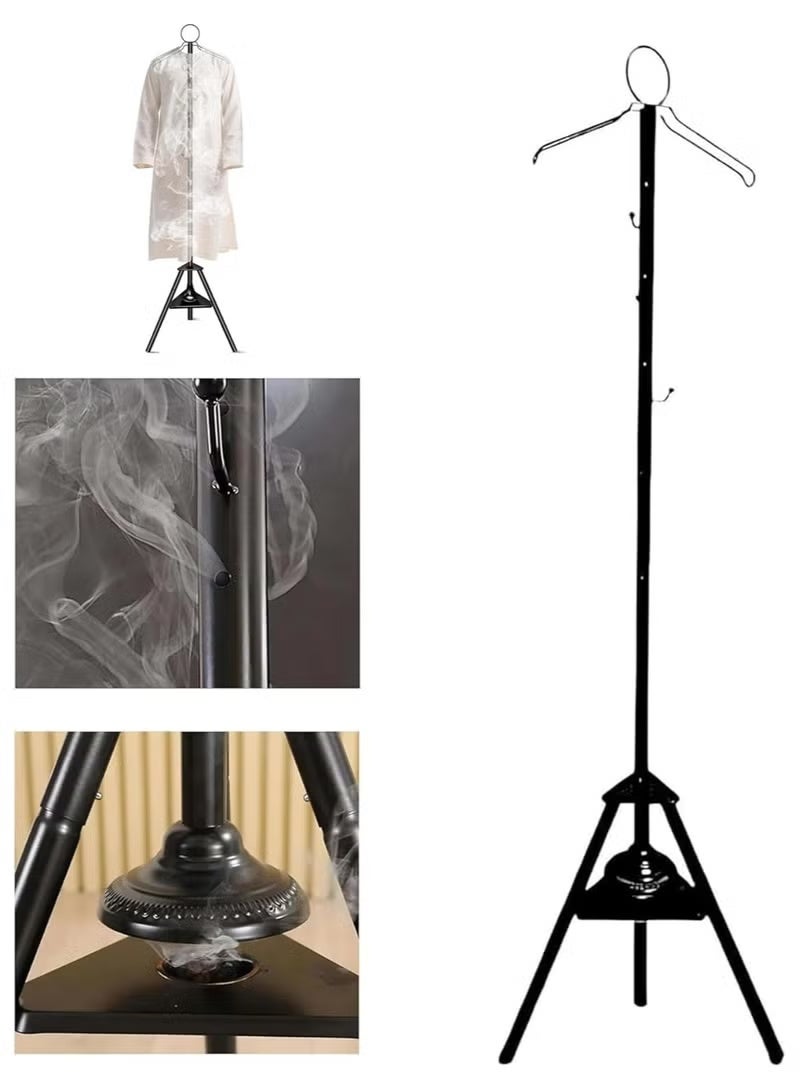 ELTRAZONE 175cm Adjustable Clothes Steamer Rack with Hanging Hooks & Slots – Vertical Stand for Wrinkle-Free Shirts, Dresses, Jackets, and All Types of Clothing - Image 2