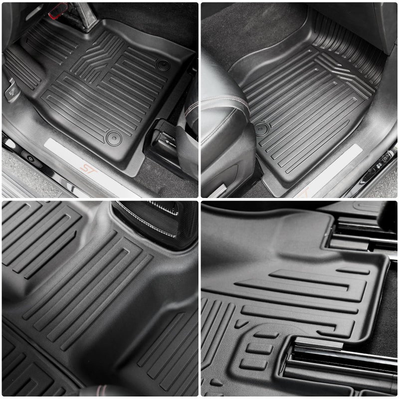 HOUCLEMIC Floor Mats for 2020-2025 2026 Ford Explorer 7 seat Accessories, Cargo Mat with Backrest Mat All Weather TPE Waterproof for Ford Explorer 7 Passenger Bench Seat ST Accessories 2025 2024 2023 - Image 2