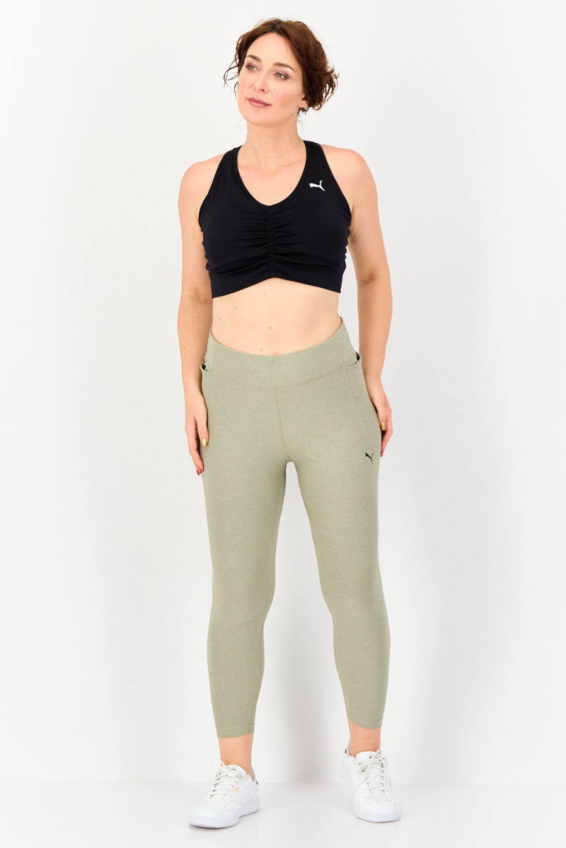 PUMA Women Plus Size Brand Logo Padded Sports Bra, Black - Image 3