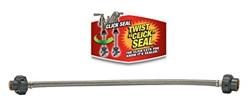 Fluidmaster B1F16CS CLICK SEAL Faucet Connector, Braided Stainless Steel - 3/8-Inch Compression Thread x 1/2-Inch F.I.P. Thread, 16-Inch Length - Image 5