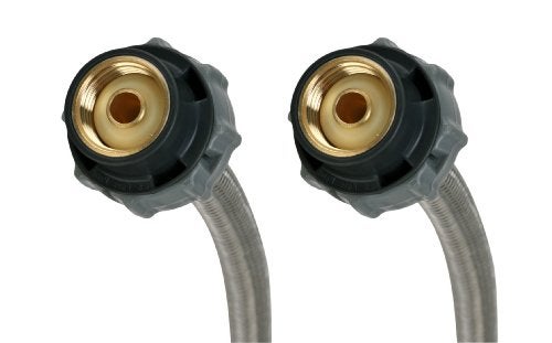 Fluidmaster B1F16CS CLICK SEAL Faucet Connector, Braided Stainless Steel - 3/8-Inch Compression Thread x 1/2-Inch F.I.P. Thread, 16-Inch Length - Image 1