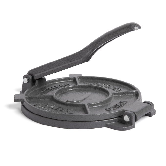 TORTILLA PRESS 8 INCH CAST IRON QUESADILLA MAKER HEAVY DUTY EMPANADA MAKER PRESS CAST IRON TORTILLA MAKER FOR KITCHEN HOME USE