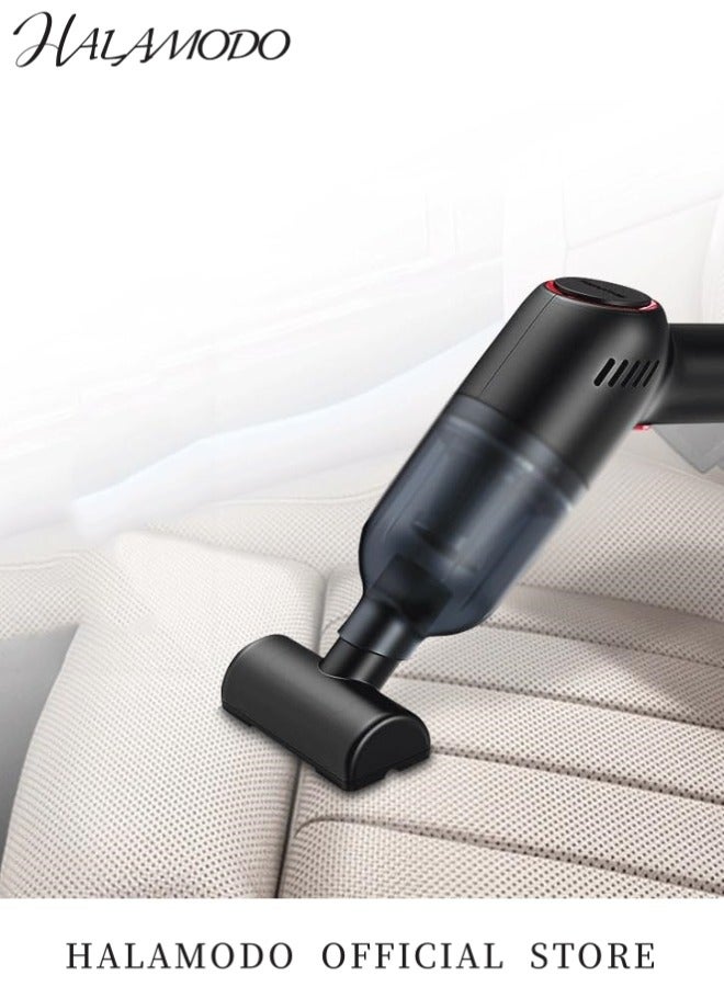 HALAMODO Hand Held Vacuum Wireless Vacuum Cleaner Cordless Handheld Auto Portable Small Car Vacuum Cleaner Dual Use Mini Vacuum Cleaner with Strong Suction for Car & Room Cleaning  - Image 2