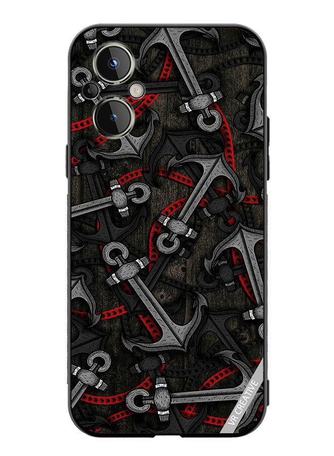 VR CREATIVE Protective Case Cover For OnePlus Nord N20 5G Anchor Leggings Design Multicolour - Image 1