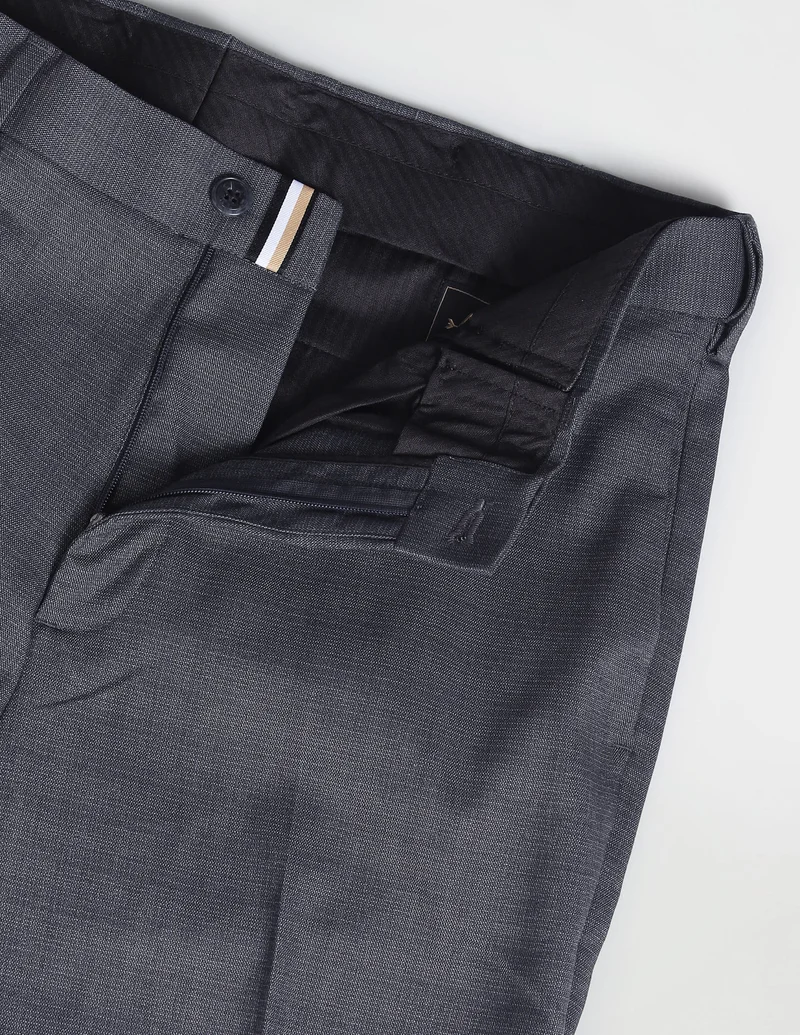Arrow Charcoal Super Slim Fit Formal Trousers for Men | Best Price UAE