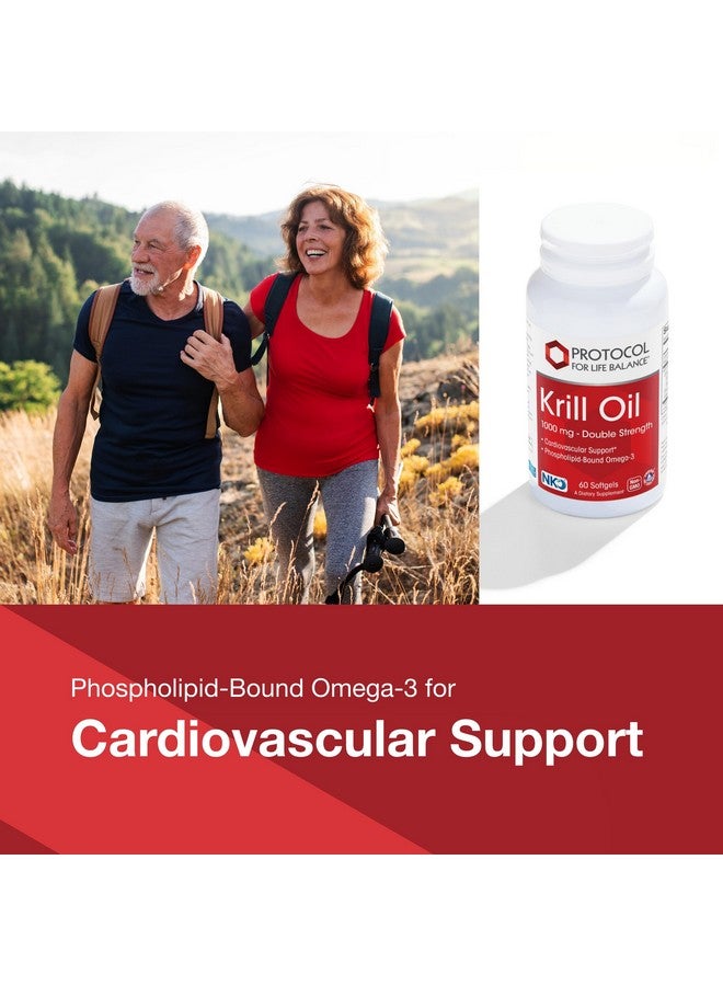 Protocol For Life Balance Protocol Krill Oil 1,000mg - Extra Strength Krill Oil Supplement - DHA & EPA - with Astaxanthin - Supports Heart, Brain, Joints* - Non-GMO & Halal - 60 Softgels  - Image 3