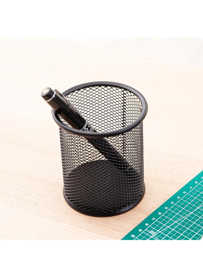 Deli Metal Holder Pen Case 91 Mm X 98 Mm Size Black - Image 2