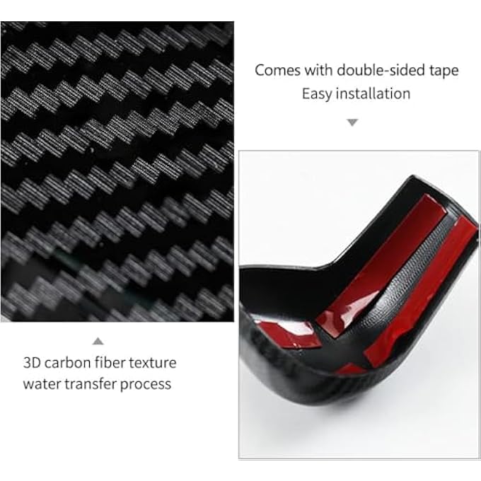 rayihni Fit for Toyota Camry 20182023Corolla Avalon 20192022 Accessories Auto Gear Shift Knob Cover Trim Cap Protector Interior Sport Style Black - Image 2