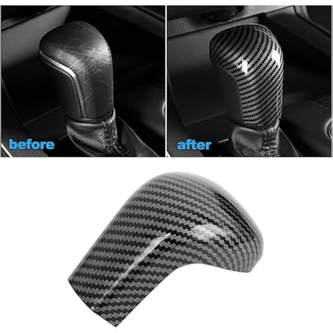 rayihni Fit for Toyota Camry 20182023Corolla Avalon 20192022 Accessories Auto Gear Shift Knob Cover Trim Cap Protector Interior Sport Style Black - Image 4