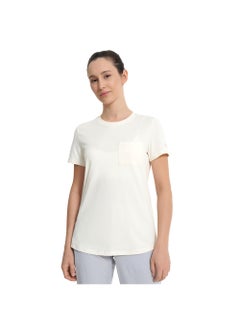 Athlex Women's T-shirt Cream, Outventure, UPF Protection, +ADD QUICKDRY Technology, Breathable Fabric, Ideal for Hiking and Outdoor Activities  - Image 2