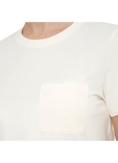 Athlex Women's T-shirt Cream, Outventure, UPF Protection, +ADD QUICKDRY Technology, Breathable Fabric, Ideal for Hiking and Outdoor Activities  - Image 5