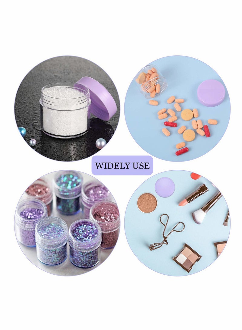 Excefore 20 Pack Plastic Cosmetic Containers Set with Lid, 20 ml Clear Jars for Beauty Products DIY - Image 4