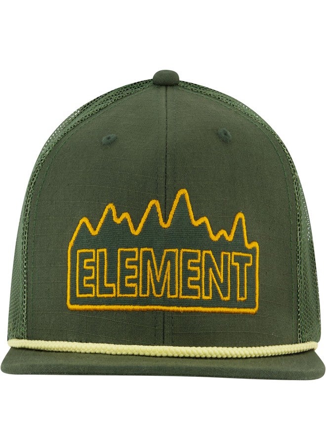 Element Trucker Hat, Adult Baseball Cap with Straight Brim, Olive, One Size, Olive, One size - Image 1