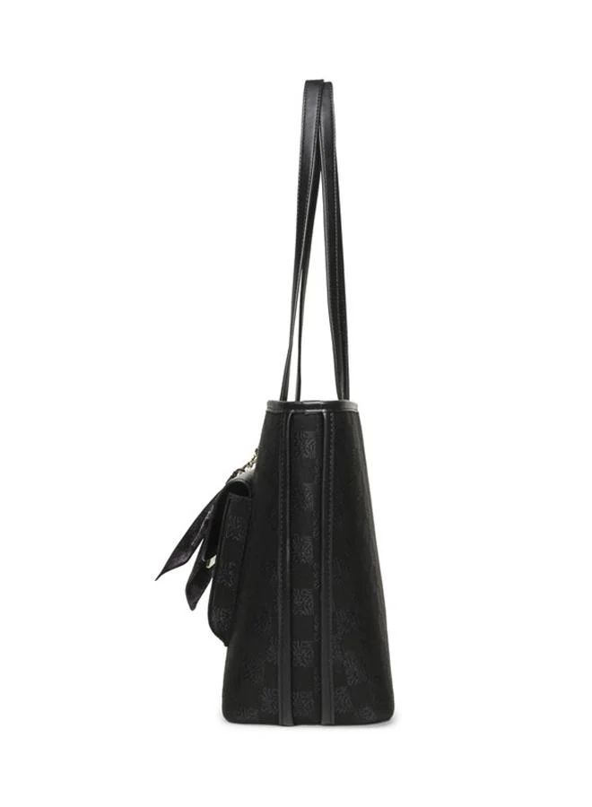 Steve Madden Brene-L Black & Gold Women's Tote Bag