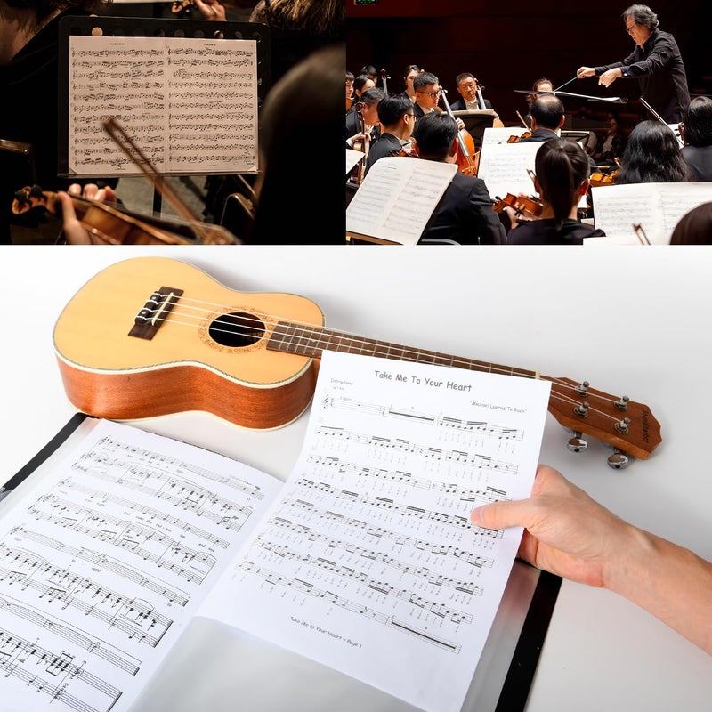 LALAOKS Music Sheet Folder 1Pack,Black - Image 4
