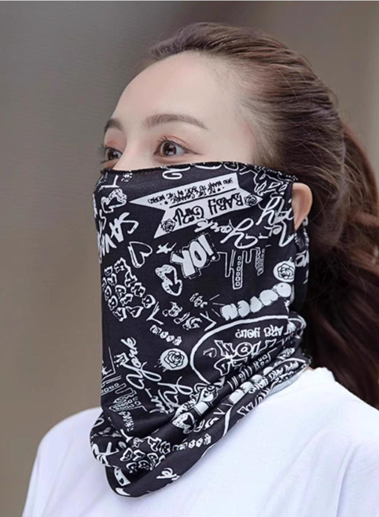 Etertoyle Sun Protection Face Mask Neck Gaiter Breathable Cool Feeling Fabric Sunscreen Scarf for Outdoor Activities - Image 2