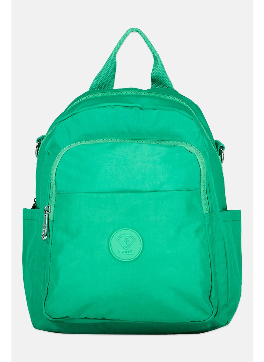 I Love Fashion Women Brand Logo Backpack 28 L x 33 H x 13 W cm, Green  - Image 1