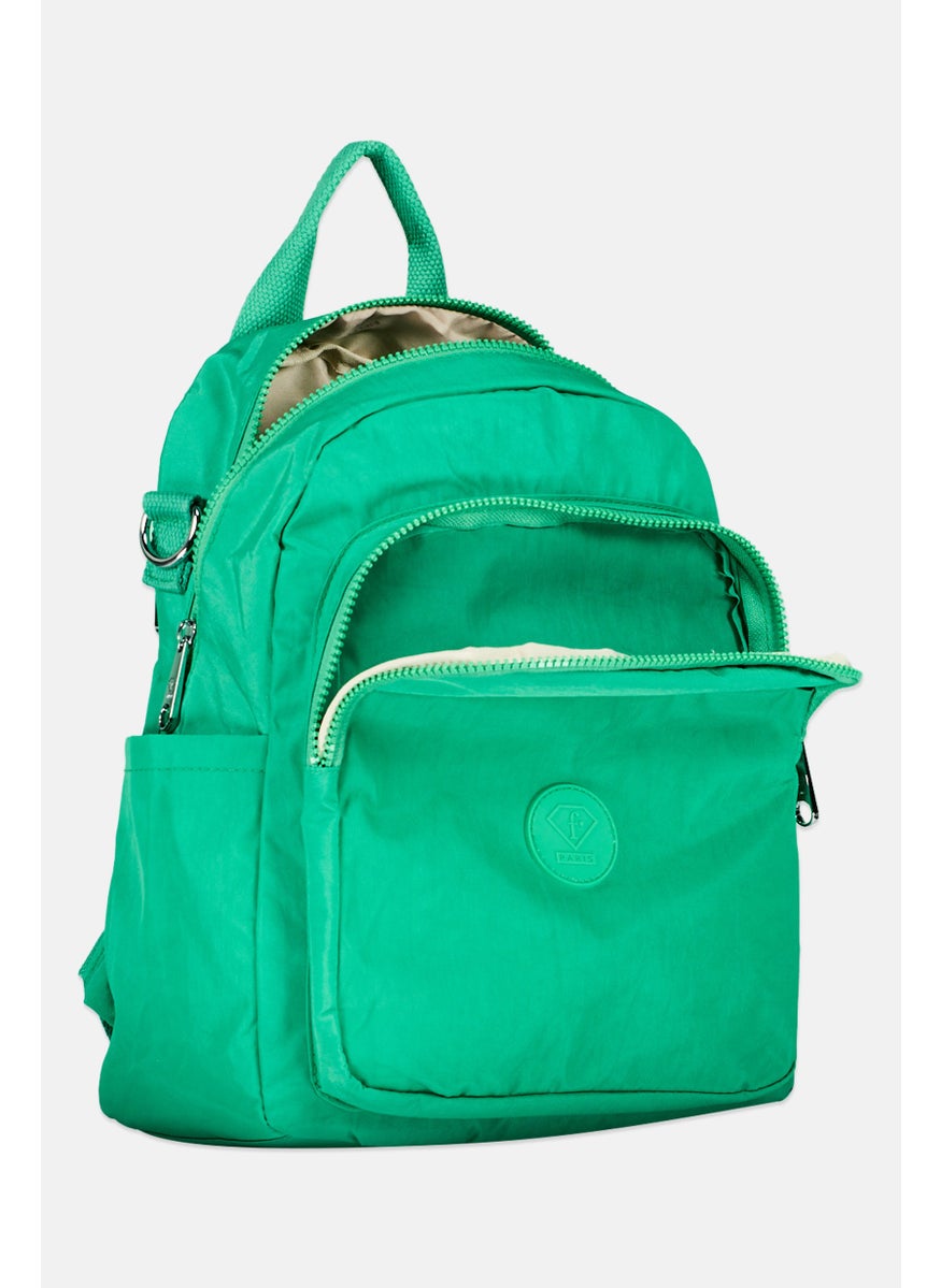 I Love Fashion Women Brand Logo Backpack 28 L x 33 H x 13 W cm, Green  - Image 3