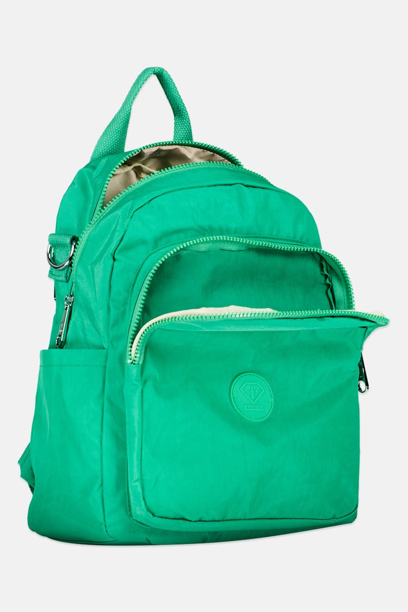 I Love Fashion Women Brand Logo Backpack 28 L x 33 H x 13 W cm, Green - Image 3