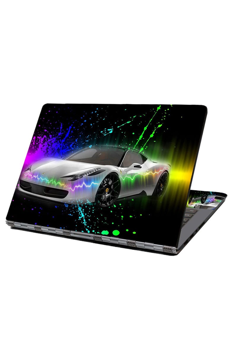 HAPPYLIVE SHOPPING ملصق جلد لابتوب HAPPYLIVE SHOPPING، 12" 13" 13.3" 14" 15" 15.4" 15.6" غلاف واقي لملصق لابتوب لتوشيبا إتش بي سامسونج ديل أبل آيسر ليونوفو سوني أسوس (سيارة رائعة) - Image 1