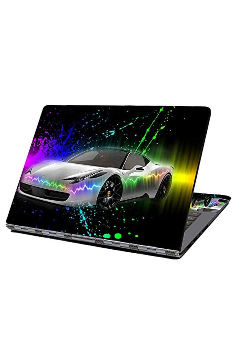 HAPPYLIVE SHOPPING ملصق جلد لابتوب HAPPYLIVE SHOPPING، 12" 13" 13.3" 14" 15" 15.4" 15.6" غلاف واقي لملصق لابتوب لتوشيبا إتش بي سامسونج ديل أبل آيسر ليونوفو سوني أسوس (سيارة رائعة) - Image 2