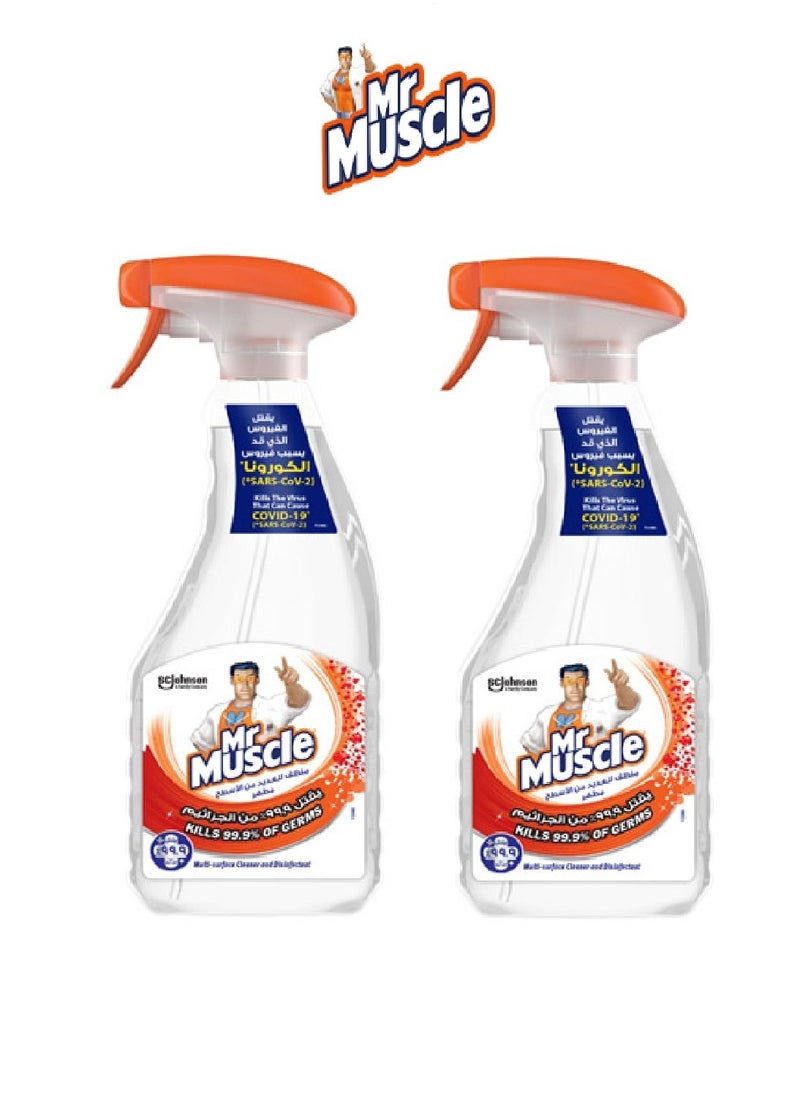 Mr Muscle - Mr Muscle All Surface Cleaner & Disinfectant - 500ml 2pcs - Image 1