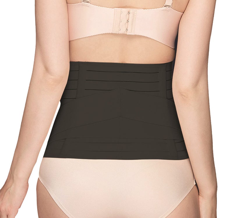 Plumbury Postpartum Post Pregnancy Recovery Waist Trimmer Tummy Control Shapewear Belt, Free Size, Black - Image 2