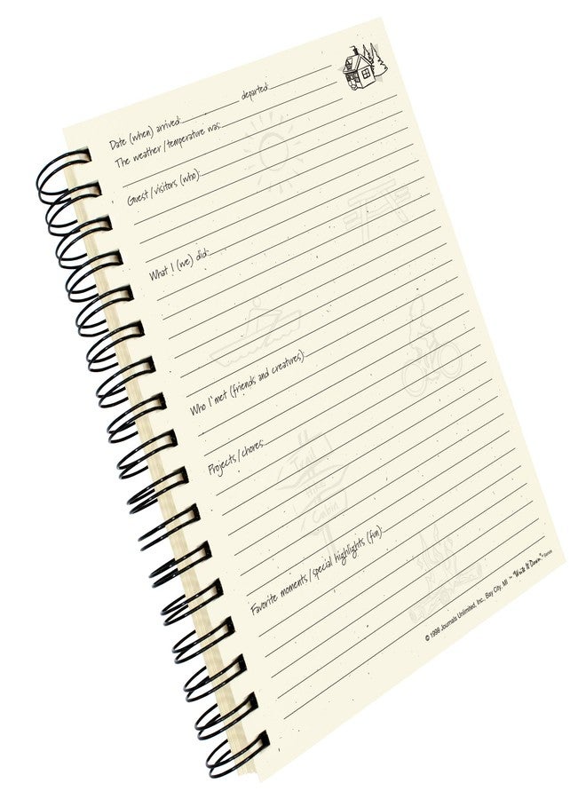 Write it Down series by Journals Unlimited, Guided Journal, Lodge, A Cabin Journal, Full-size 7.5"x 9", Kraft Hard Cover, Made in USA - Image 4