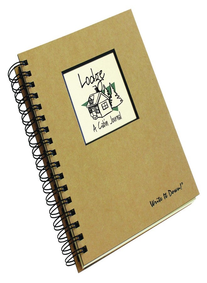 Write it Down series by Journals Unlimited, Guided Journal, Lodge, A Cabin Journal, Full-size 7.5"x 9", Kraft Hard Cover, Made in USA - Image 3