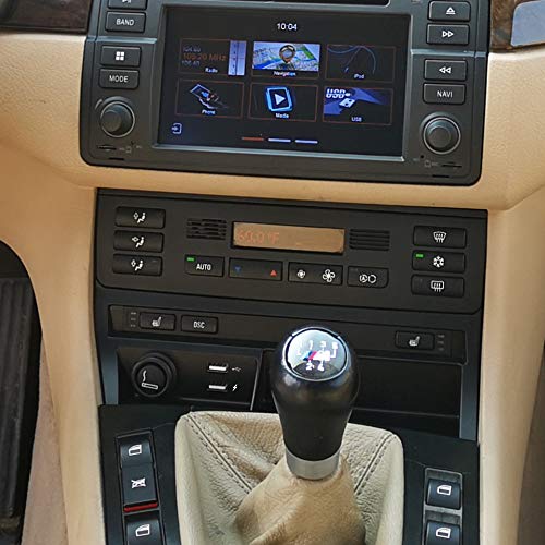 DYNAVIN E46 Double DIN Stereo Dash Kit HVAC Relocation Bracket Individual Row Style for BMW 1998-2006 3-Series - Image 3