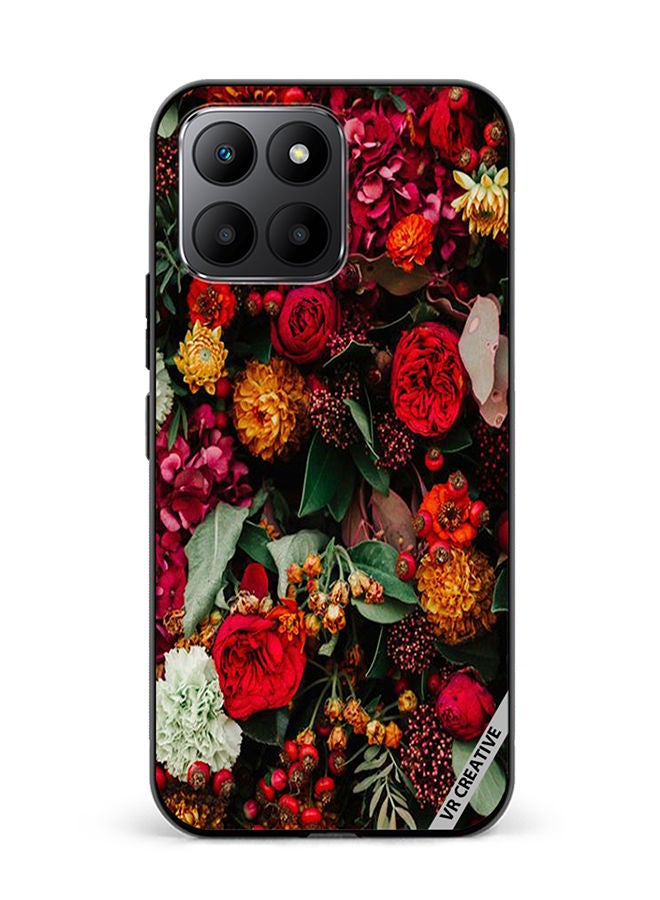 VR CREATIVE Protective Case Cover For Honor 70 Lite Colourful Flower Design Multicolour - Image 1