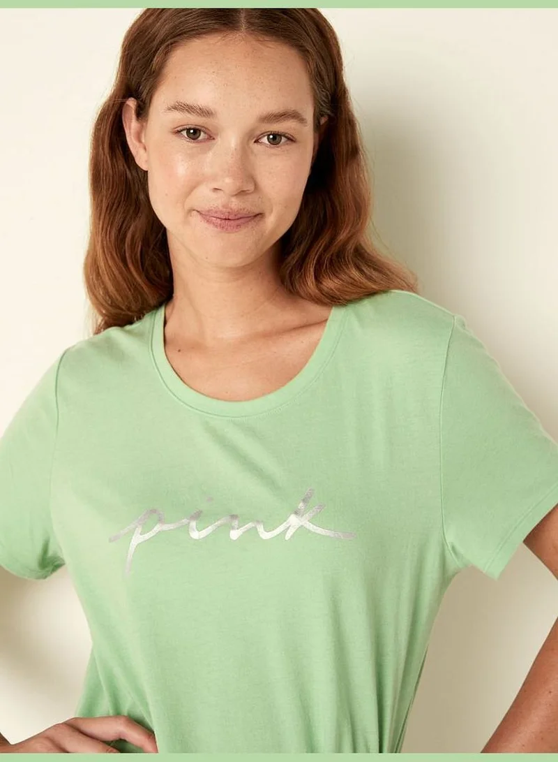 PINK Knit Short Sleeve Perfect T-Shirt