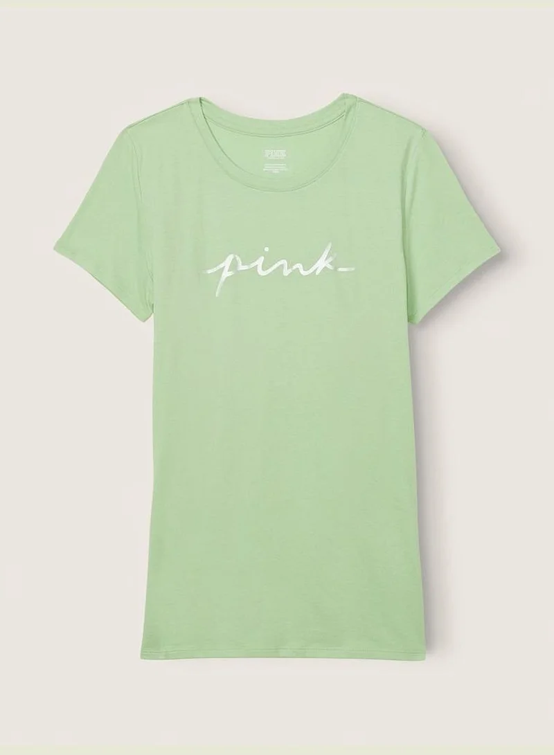 PINK Knit Short Sleeve Perfect T-Shirt