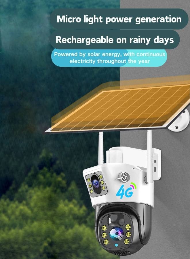 Solar monitoring camera 4G mobile phone remote wireless network indoor and outdoor universal night vision security camera - Image 5