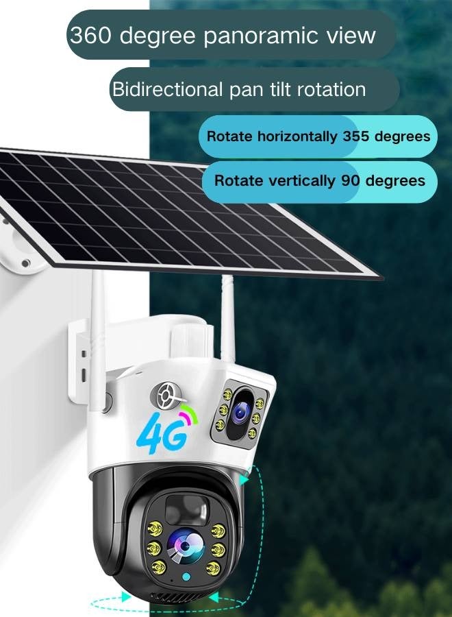 Solar monitoring camera 4G mobile phone remote wireless network indoor and outdoor universal night vision security camera - Image 4