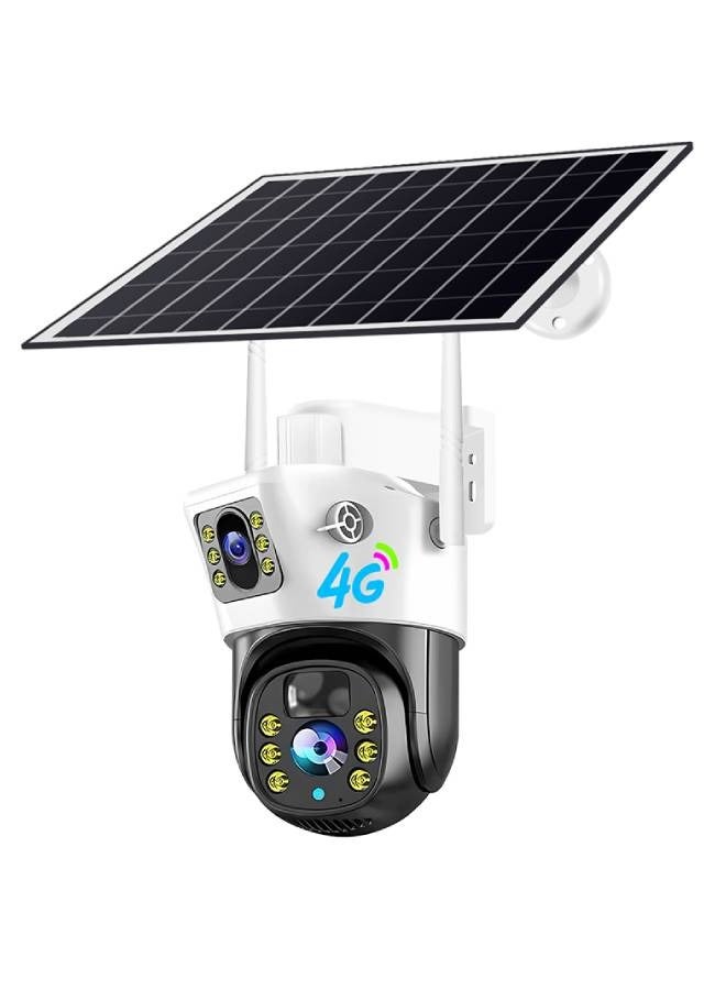 Solar monitoring camera 4G mobile phone remote wireless network indoor and outdoor universal night vision security camera - Image 1