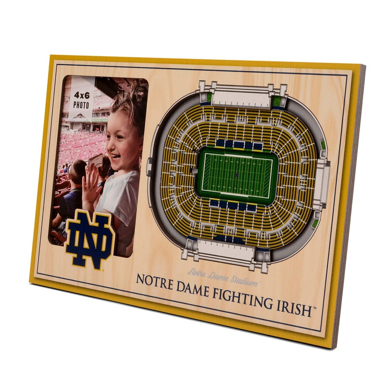 YouTheFan NCAA Notre Dame Fighting Irish 3D StadiumViews Picture Frame