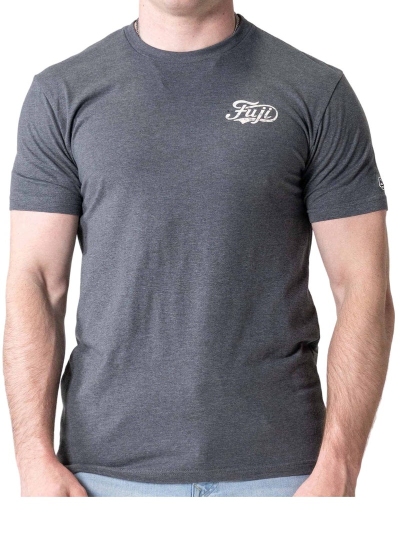 Fuji FUJI MENS JIU JITSU FLOW T-SHIRT HEATHER HEAVY METAL GREY - Image 1
