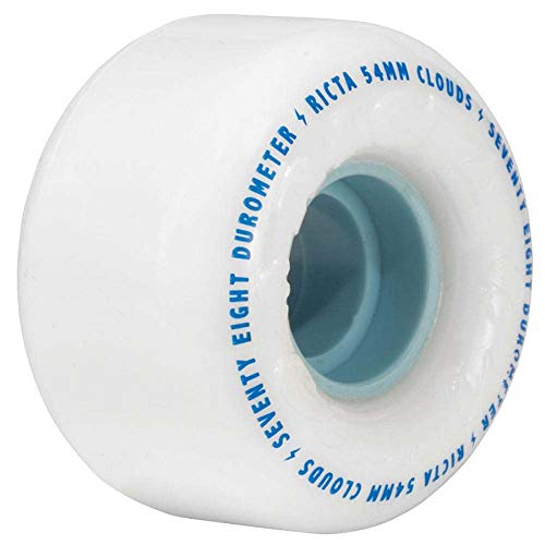 RICTA WHEEL DYNAMICS Ricta 54mm Clouds White 78a Skateboard Wheels - Image 3