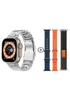 WS Smart Watch WS-X90 Max Series 9, 7 IN 1 With Health Fitness Tracker Sport Watch , 7 addition Replacement Band 49MM-Multicolour  - Image 2