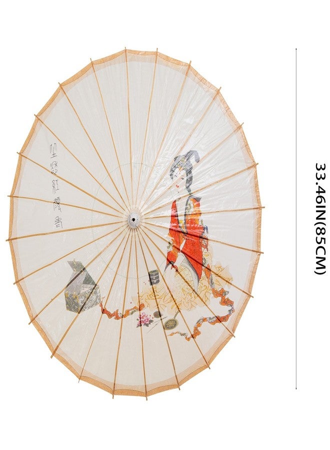 ذاي كوليكتبلز مظلة صينية يدوية الصنع من الورق المشمع المقاوم للمطر من THY COLLECTIBLES، مقاس 33 بوصة، بتصميم صيني أنيق - Image 4