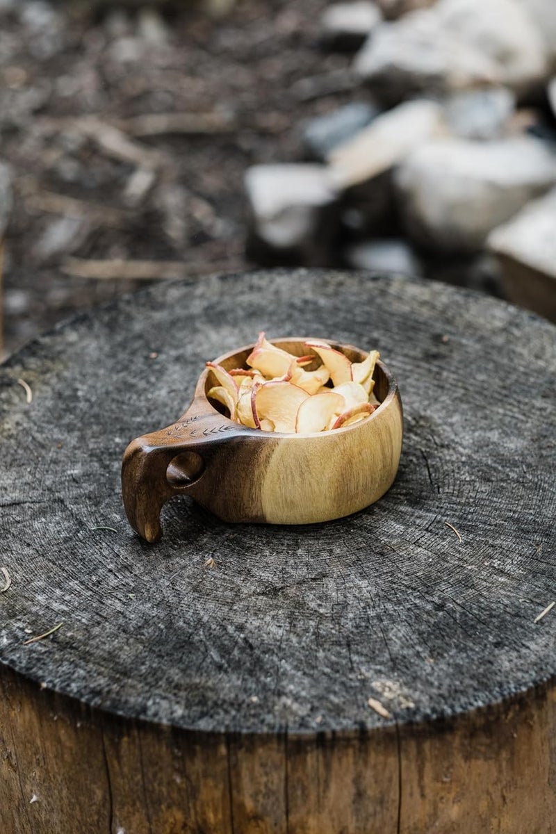 BareBones Kuksa Wooden Drinking Cup 16 oz - Ergonomic Acacia Wood Design - Image 2