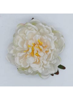 Kriccio Peony Flower Hair Clip Hanfu Hairpin Bridesmaid Pin up Flower Brooch Party Wedding Decor (one size, white)  - Image 3