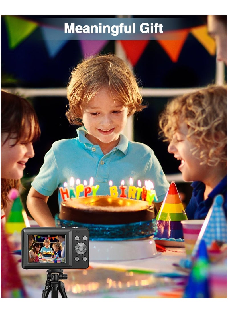 Lecran - Digital Camera, FHD 1080P Camera, Digital Point and Shoot Camera with 16X Zoom Anti Shake, Compact Small Camera for Boys Girls Kids - Image 1