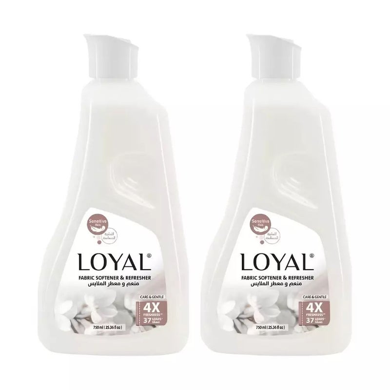 Loyal Care & Gentle Fabric Softener & Freshener With 4X Freshness- 2X750ml