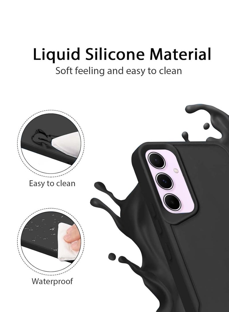 Wtech Soft Liquid Silicone Case Cover For Samsung Galaxy A55 5G 2024 Black - Image 5