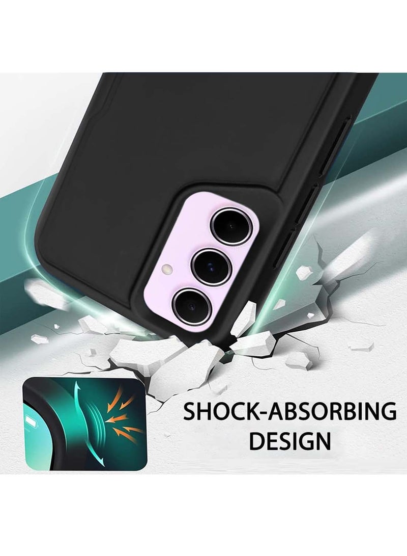 Wtech Soft Liquid Silicone Case Cover For Samsung Galaxy A55 5G 2024 Black - Image 3